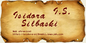 Isidora Silbaški vizit kartica